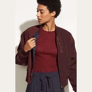 Vince Reversible Quilted Bomber Jacket sz L